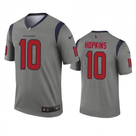 Camiseta Hombre NFL Houston Texans DeAndre Hopkins 10 Gris Inverted Legend